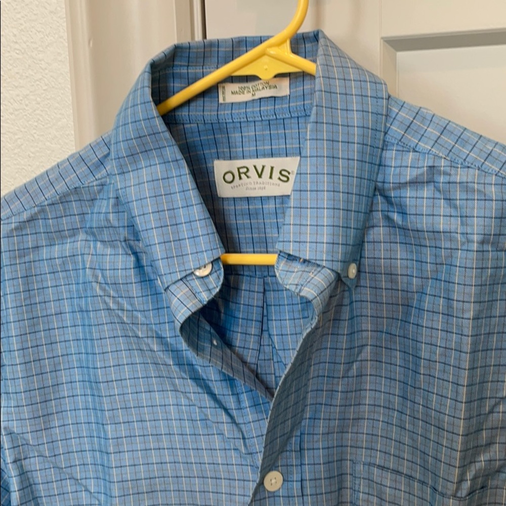 Orvis Men’s Blue Button Down, M